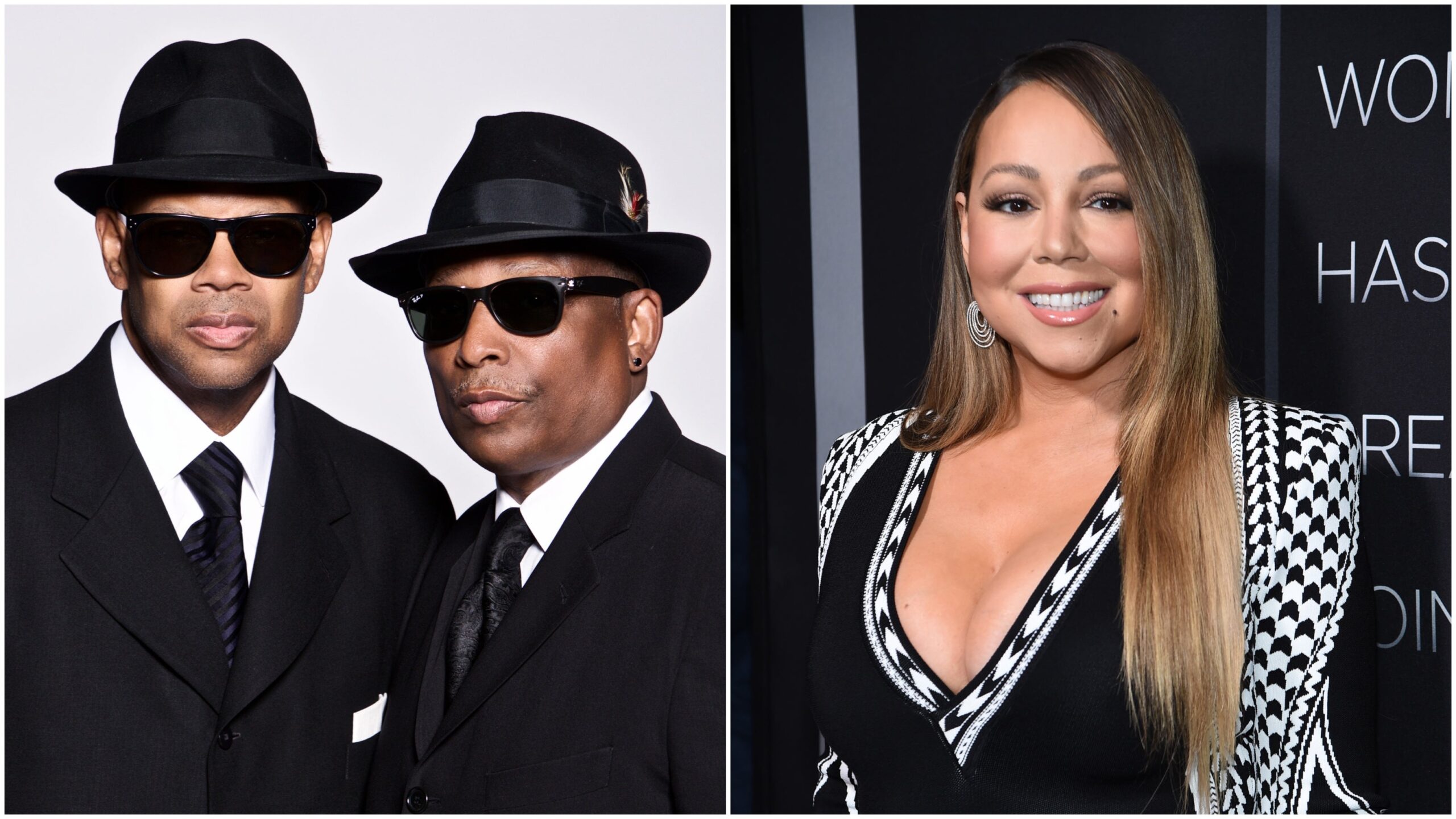 (L-) Jimmy Jam and Terry Lewis; Mariah Carey. Photo: D-Nice/Jamie McCarthy for Getty Images