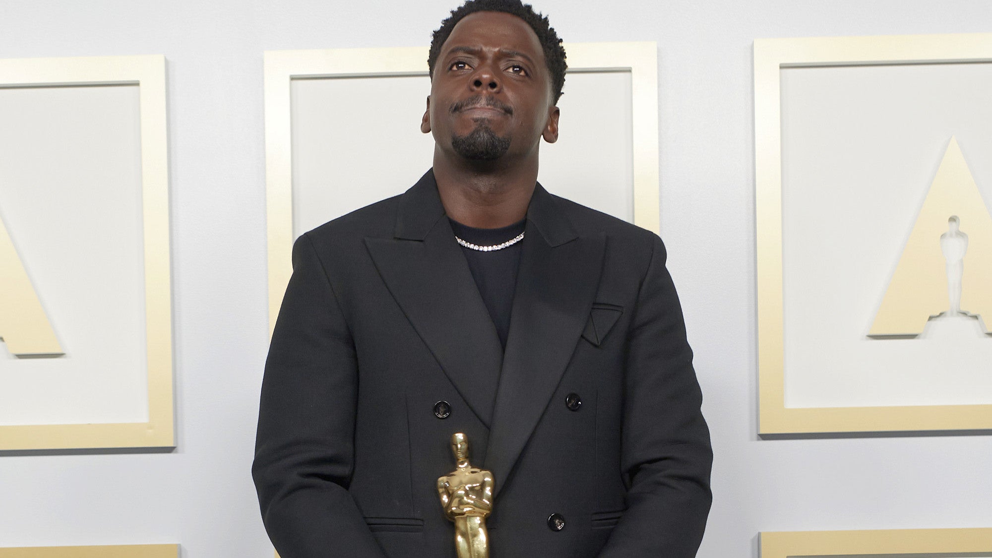 Daniel Kaluuya poses with the Best Actor in a Supporting Role award during the 93rd Annual Academy Awards on April 25, 2021 in Los Angeles, Calif. Photo: Getty Images Matt Petit/A.M.P.A.S