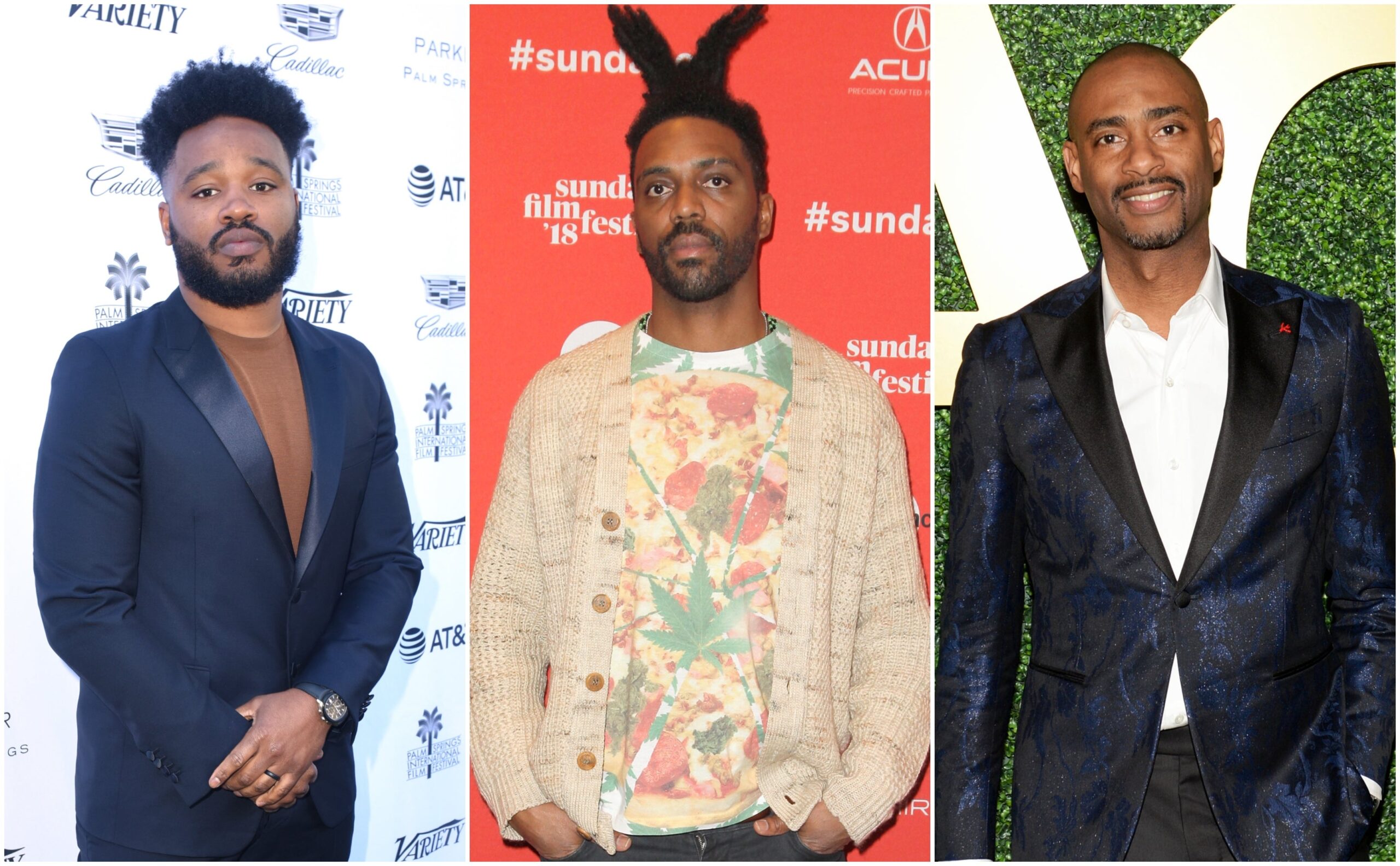 Ryan Coogler at Variety’s Creative Impact Awards and 10 Directors to Watch Brunch during the 30th annual Palm Springs International Film Festival on January 4, 2019; Shaka King attends the “White Rabbit” and “Lazercism” Premieres during the 2018 Sundance Film Festival on January 19, 2018 in Park City, Utah; Charles D. King at the MACRO Pre-Oscar Party 2019 on February 21, 2019 in Los Angeles, California. Photo: Getty Images Vivien Killilea for Palm Springs International Film Festival/Tibrina Hobson/Andrew Toth for MACRO