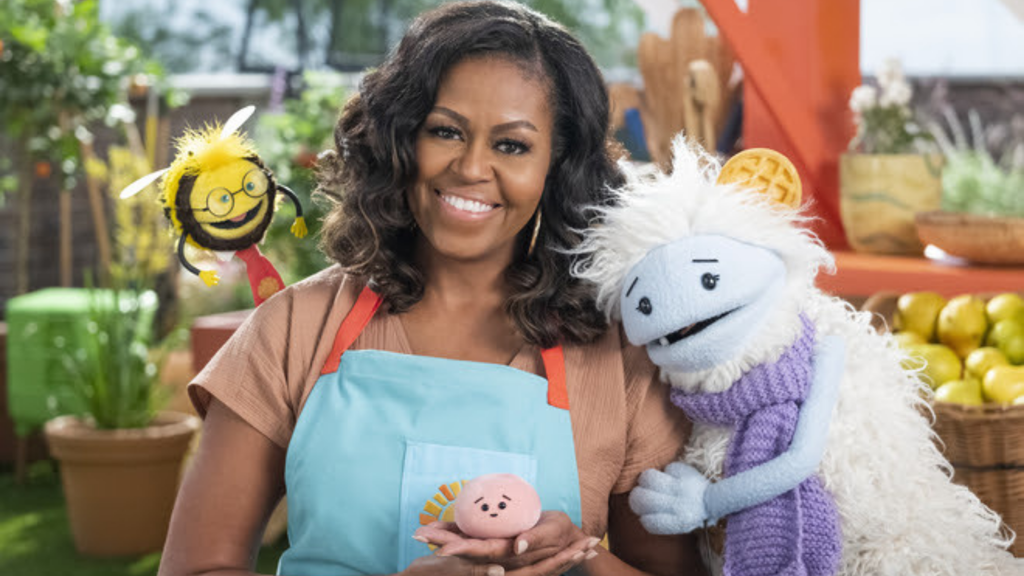 Michelle Obama in Waffles + Mochi (2021) Photo: Courtesy of Netflix