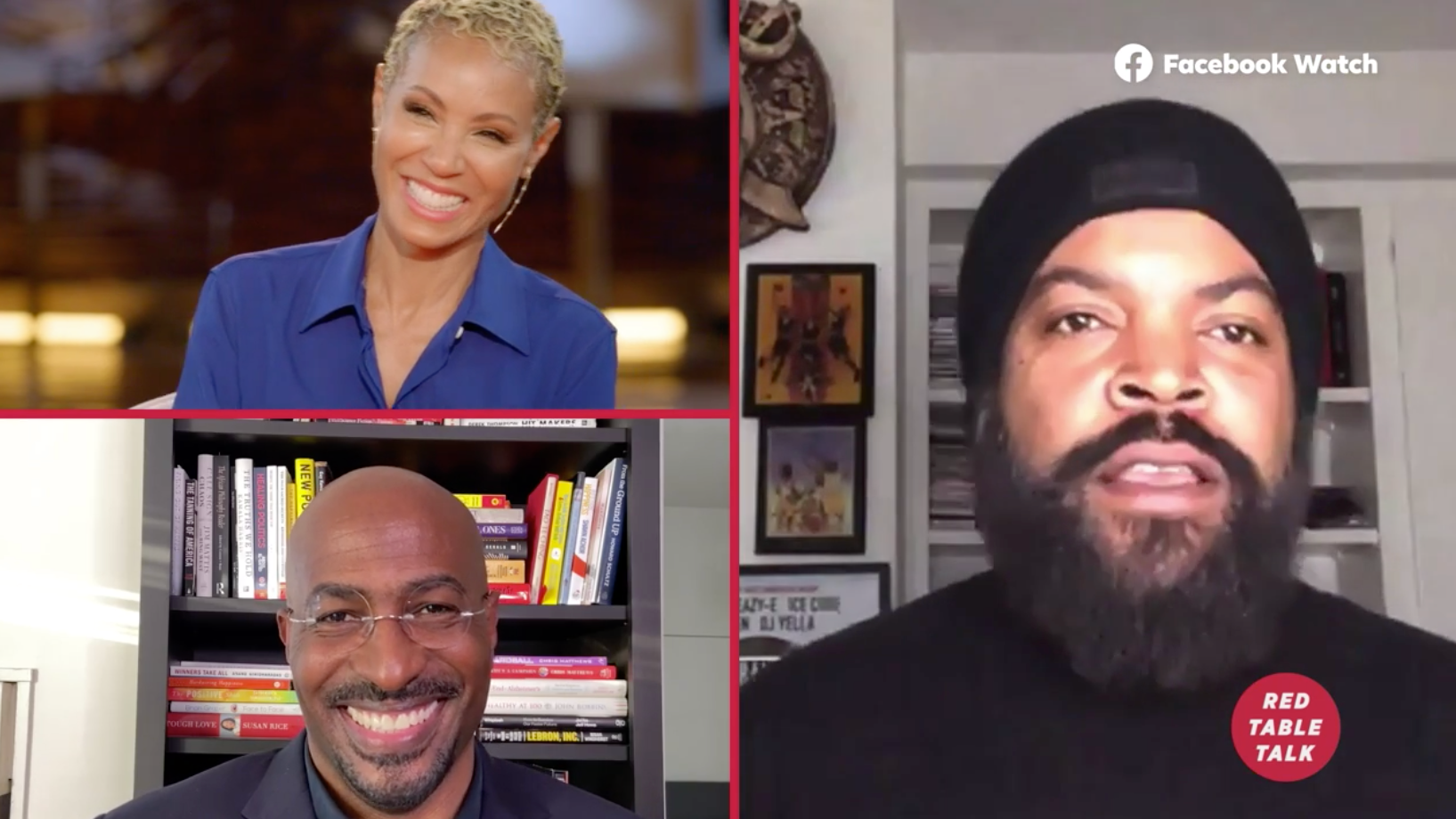 Red Table Talk Ep. “Fed Up and Fired Up: Ice Cube’s Bold Plan for Black America” Screenshot: Courtesy of Facebook Watch