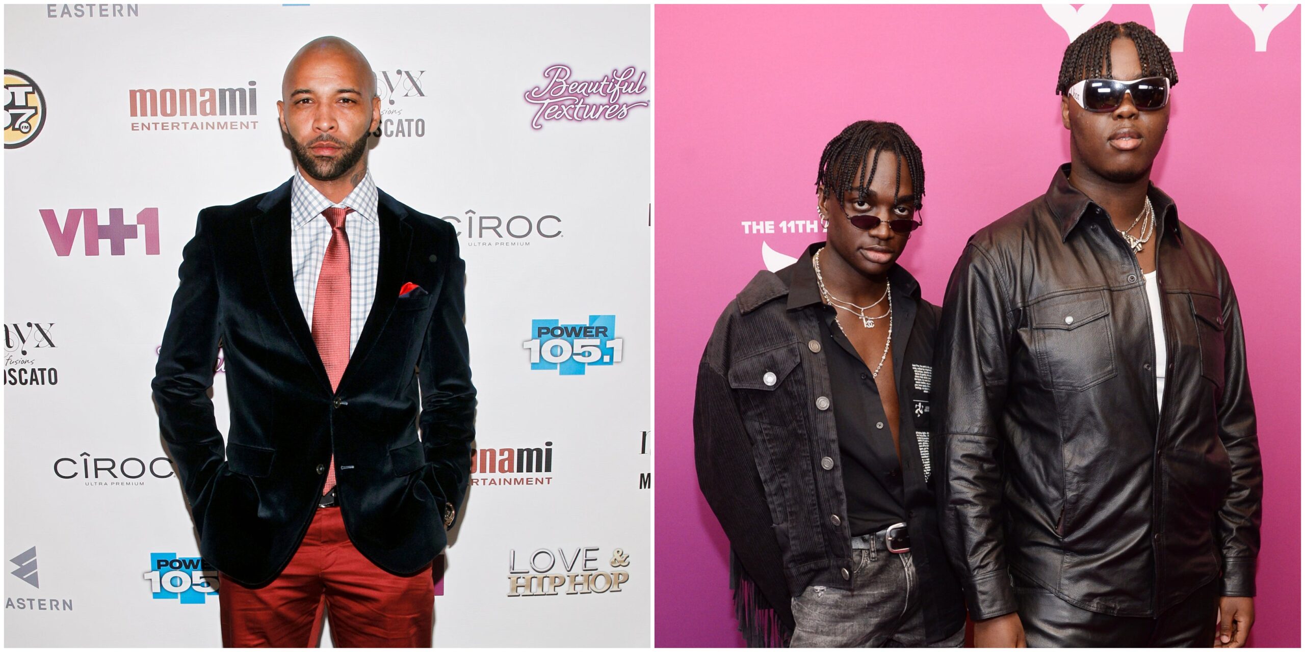 Joe Budden announced the end of his Spotify partnership, while social media stars Rickey Thompson (L) and Denzel Dion are partnering with the streaming giant for an upcoming show. Photo: Getty Images Brian Ach