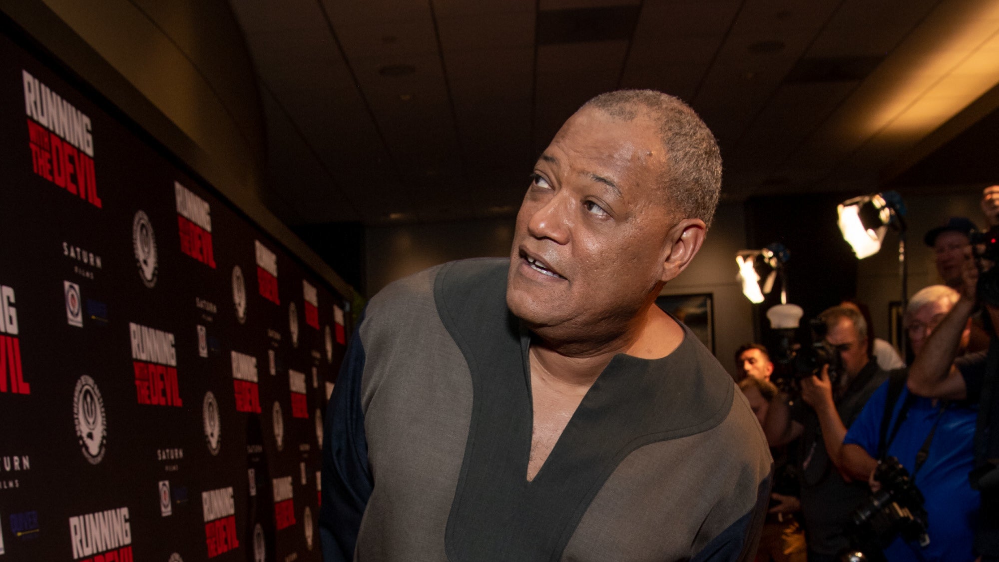 Laurence Fishburne attends the premiere of Quiver Distribution’s ‘Running with the Devil’ on September 16, 2019, in Beverly Hills, Calif. Photo: Getty Images Emma McIntyre/Getty Images
