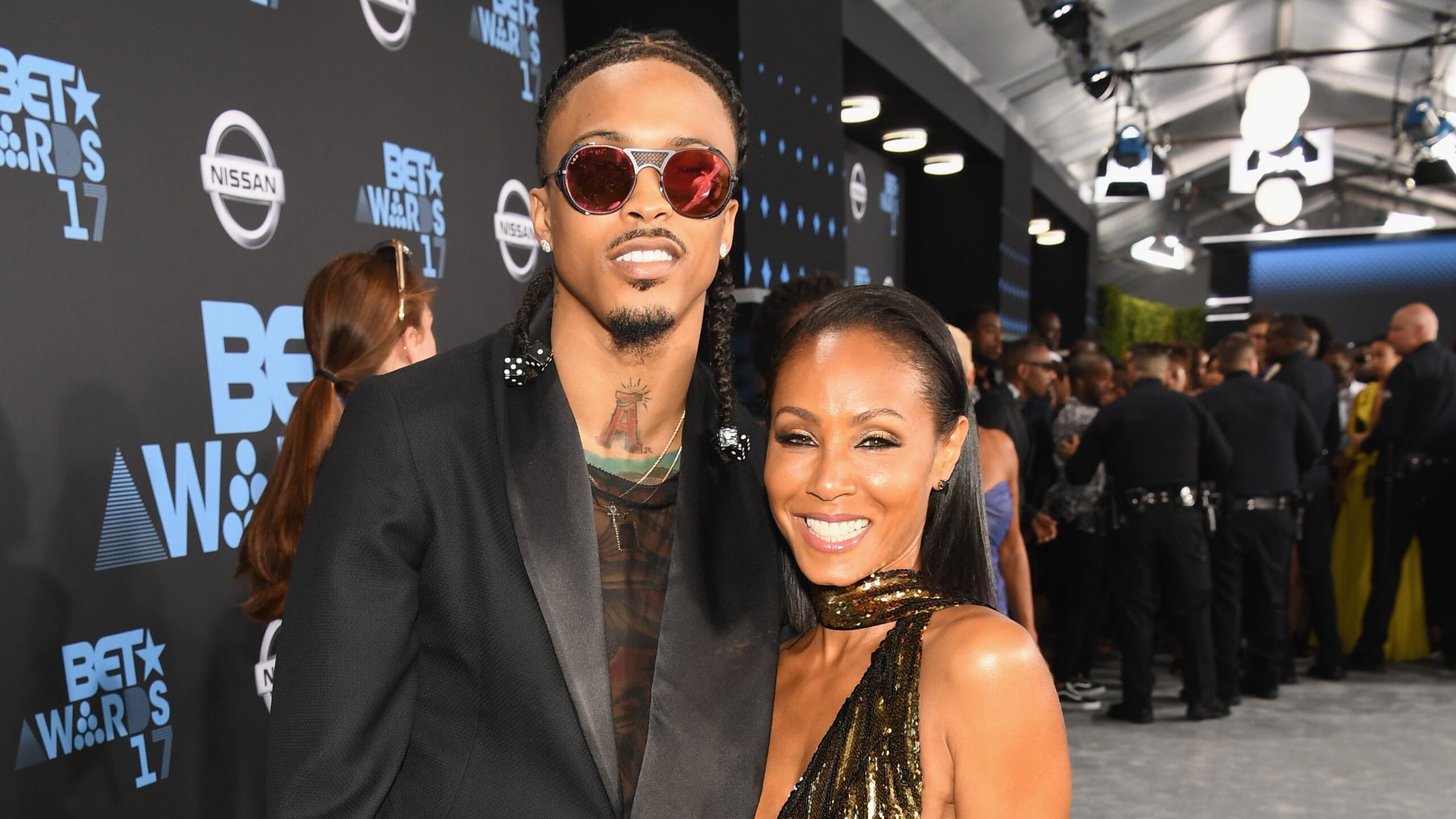August Alsina and Jada Pinkett Smith at the 2017 BET Awards on June 25, 2017, in Los Angeles, California. Photo: Getty Images Paras Griffin