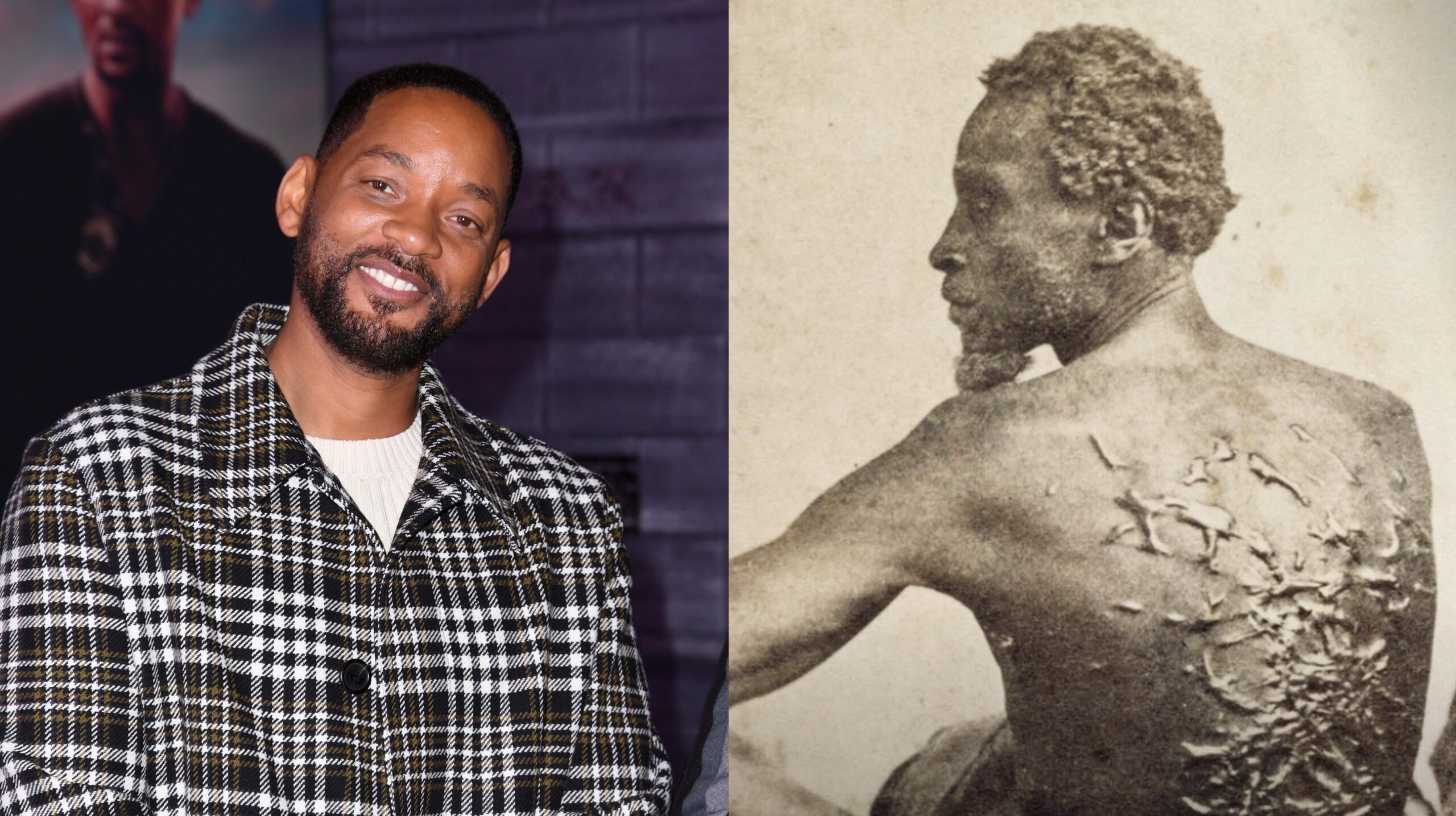 Will Smith attends the premiere of Columbia Pictures’ “Bad Boys For Life” on January 14, 2020 in Hollywood, California. ; “Whipped Peter” Gordon Scourged Back Photo (1863) Photo: Getty Images Jon Kopaloff
