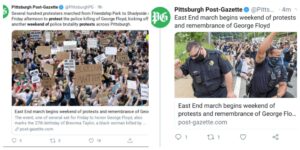 Pittsburgh Paper Removed Police Brutality Stories, Then Republished Them With Pro-Cop Images