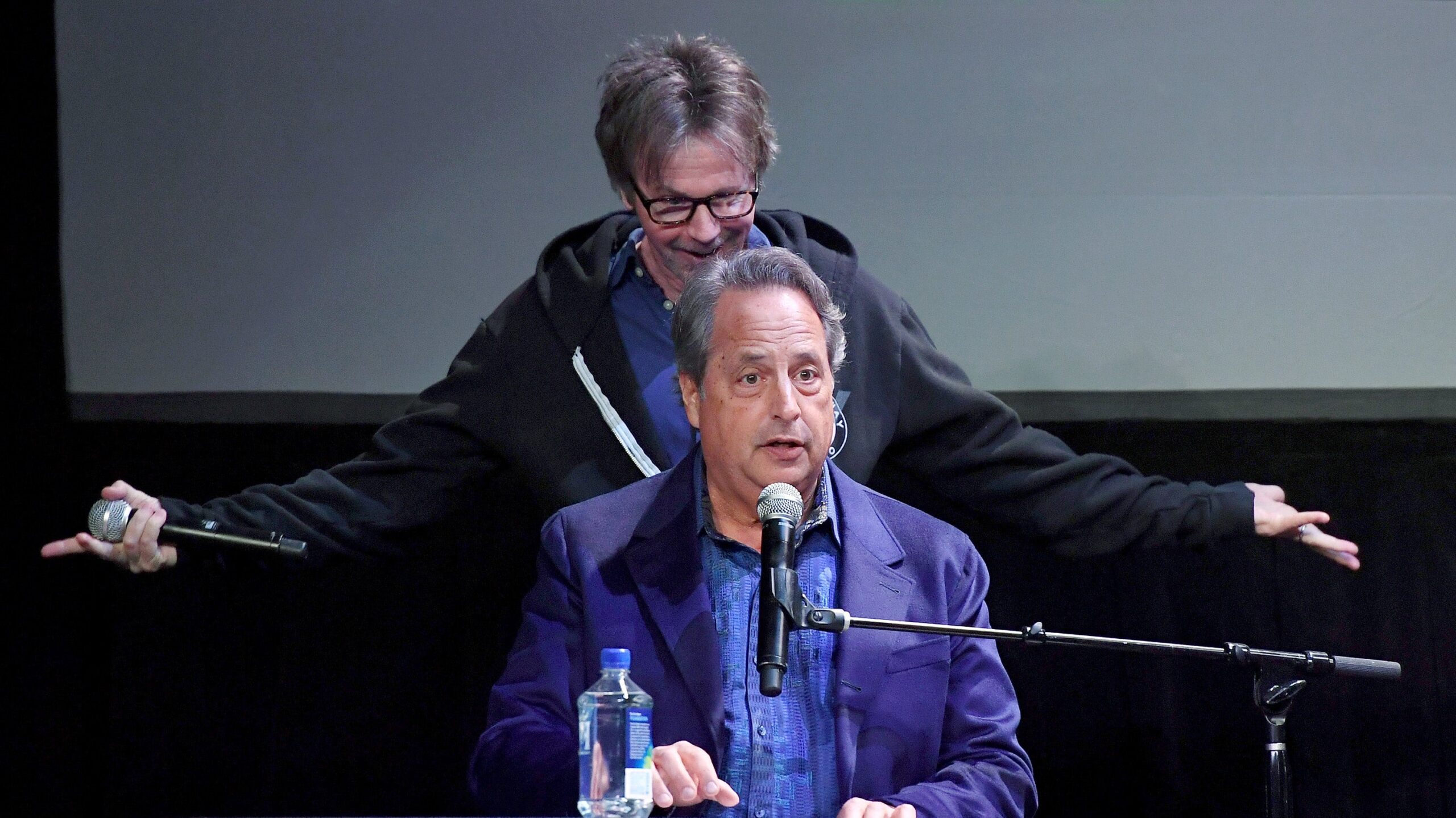 Jon Lovitz (front) and Dana Carvey perform as they kick off their 20-show residency “Reunited” on Jan. 6, 2017, in Las Vegas. Photo: Getty Images for SLS Las Vegas Ethan Miller