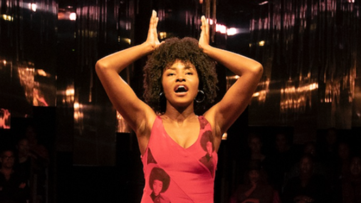Jayme Lawson in for colored girls who have considered suicide/when the rainbow is enuf, written by Ntozake Shange and directed by Leah C. Gardiner, with choreography by Camille A. Brown, running at The Public Theater. Photo: The Public Theater Joan Marcus