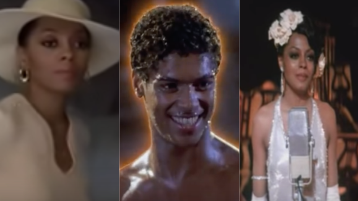 (L-R): Mahogany, The Last Dragon, and Lady Sings The Blues Screenshot: YouTube