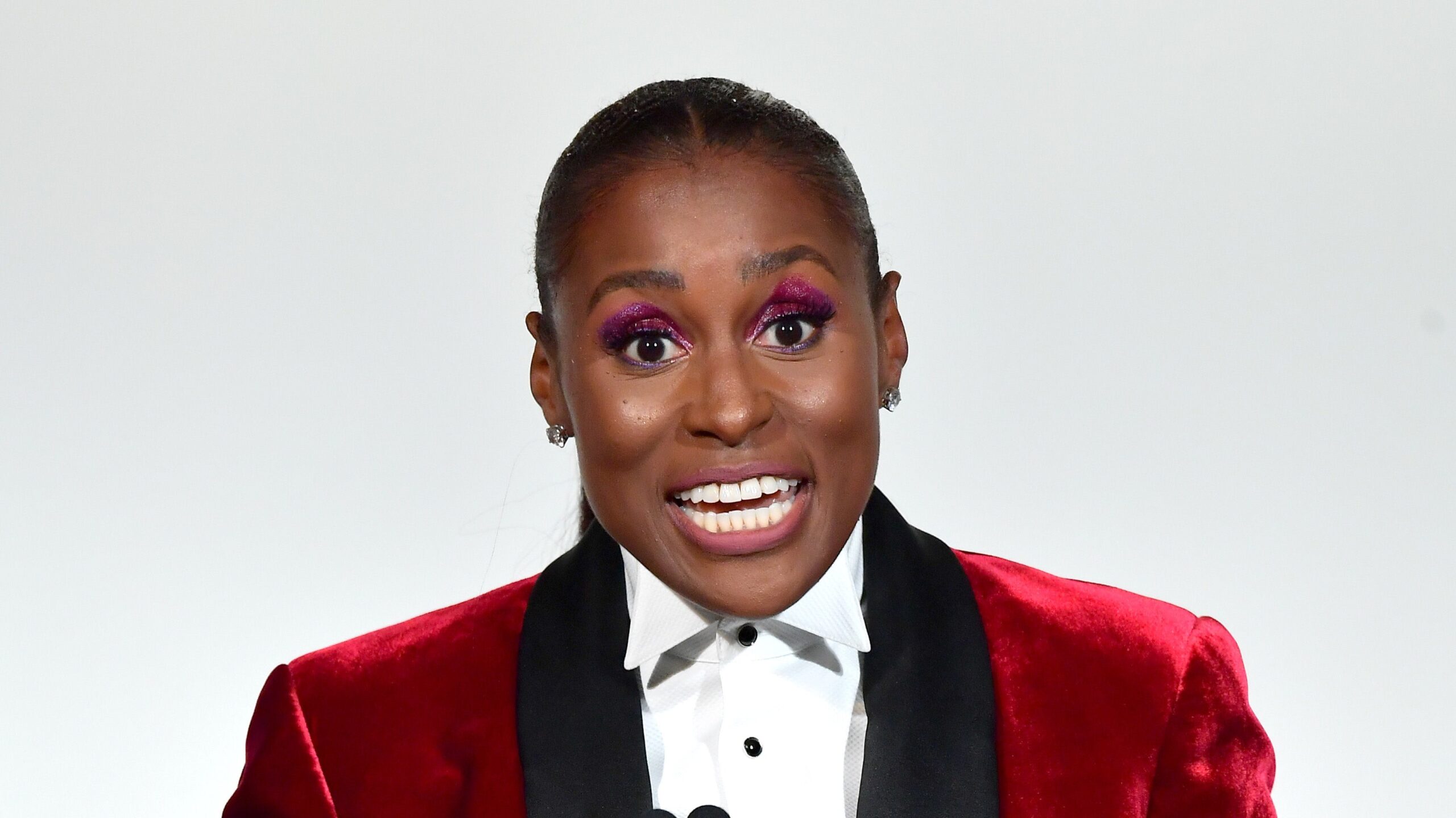 Issa Rae speaks onstage during ELLE’s 26th Annual Women In Hollywood Celebration Presented By Ralph Lauren And Lexus on October 14, 2019 in Beverly Hills, California. Photo: Getty Images for ELLE Matt Winkelmeyer