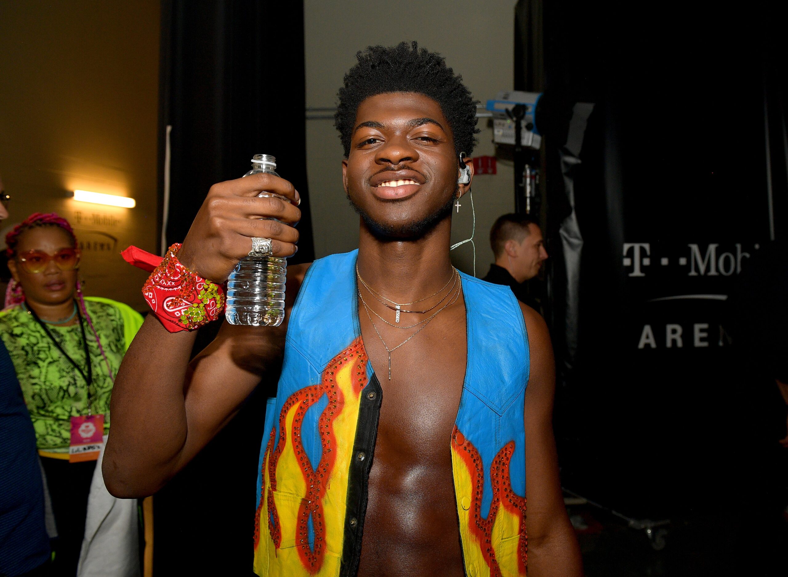Lil Nas X backstage during the 2019 iHeartRadio Music Festival at T-Mobile Arena on Sept. 20, 2019, in Las Vegas. Photo: Getty Images for iHeartMedia Matt Winkelmeyer