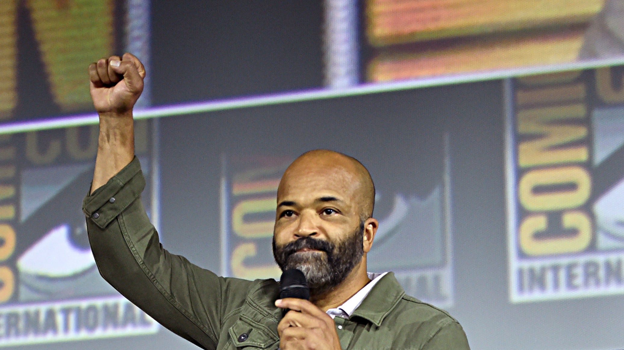 Jeffrey Wright of Marvel Studios’ ‘What If...?’ at the San Diego Comic-Con International 2019 Marvel Studios Panel on July 20, 2019, in San Diego, Calif. Photo: Getty Images for Disney Alberto E. Rodriguez