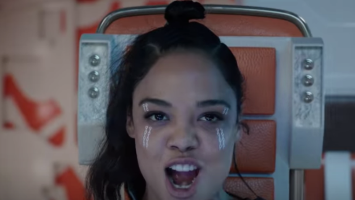 Tessa Thompson as Valkyrie in Thor: Ragnorok Screenshot: YouTube Marvel Entertainment