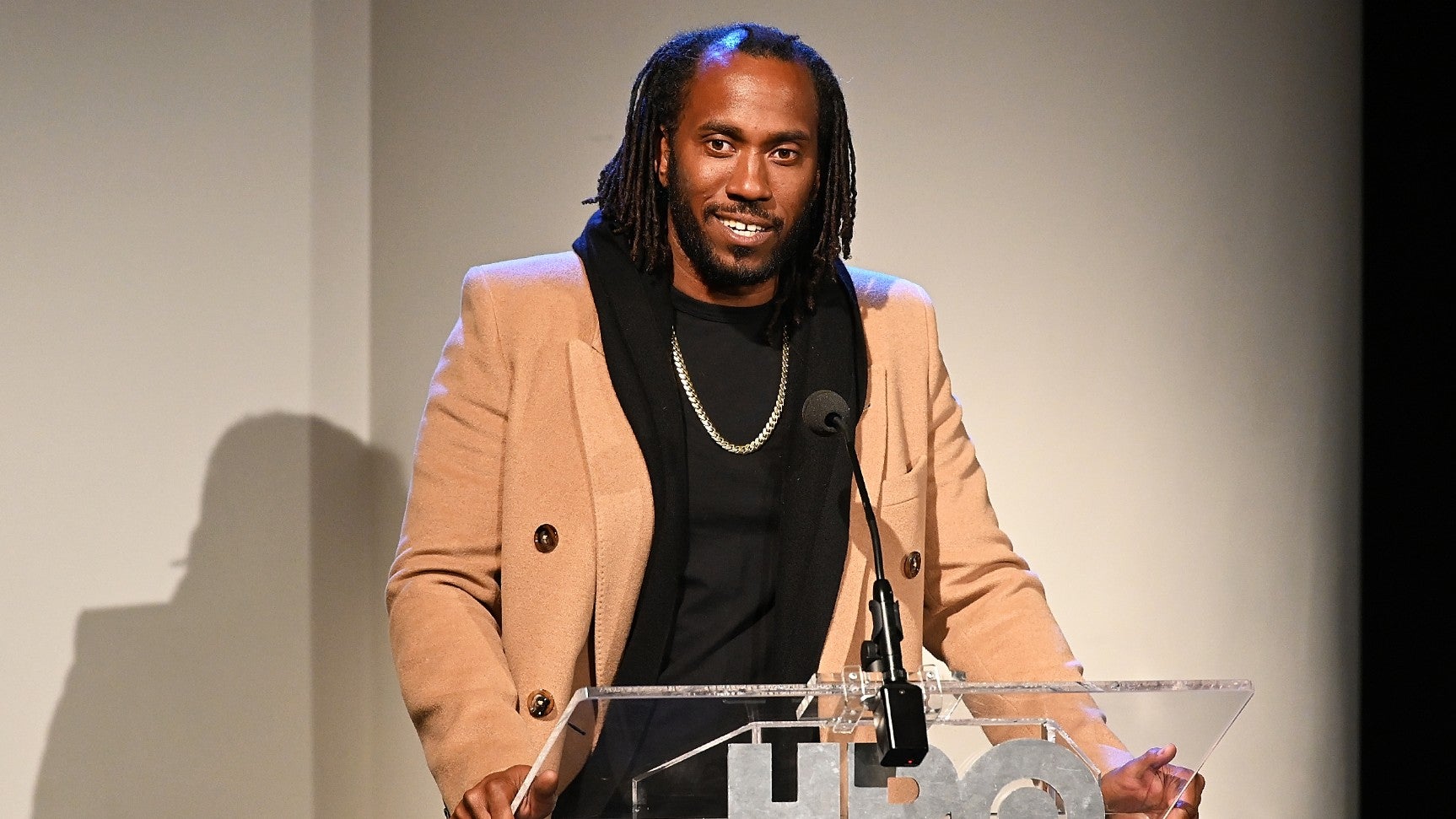 Director Rashid Johnson speaks on stage before HBO’s ‘Native Son’ screening at Guggenheim Museum on April 1, 2019 in New York City. Photo: Getty Images for HBO Slaven Vlasic