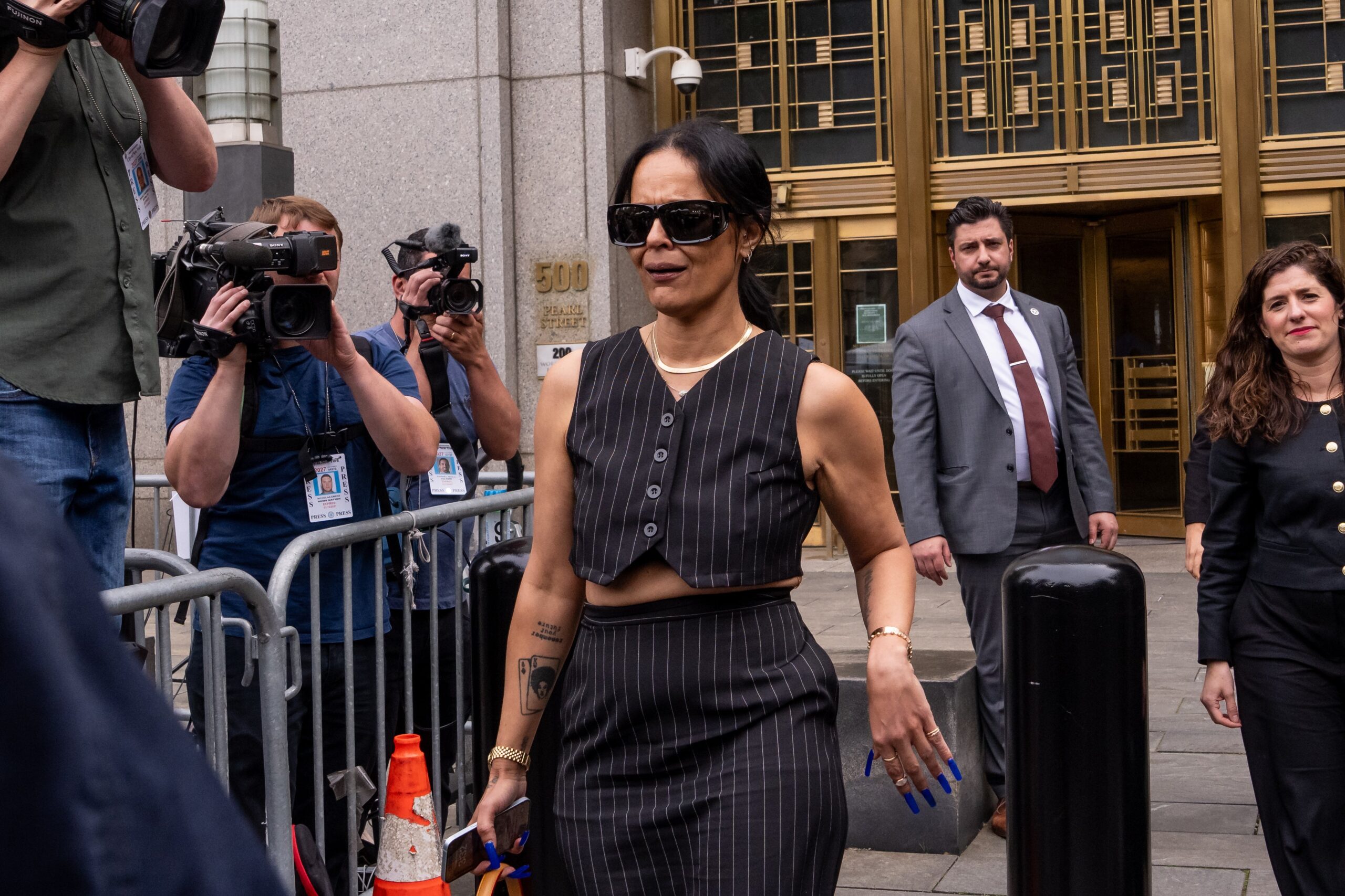 NEW YORK, NEW YORK - MAY 27: Ex-assistant Capricorn Clark leaves after testifying in the Sean “Diddy” Combs sex trafficking trial at Manhattan Federal Court on May 27, 2025 in New York City. Photo: Getty Images Adam Gray
